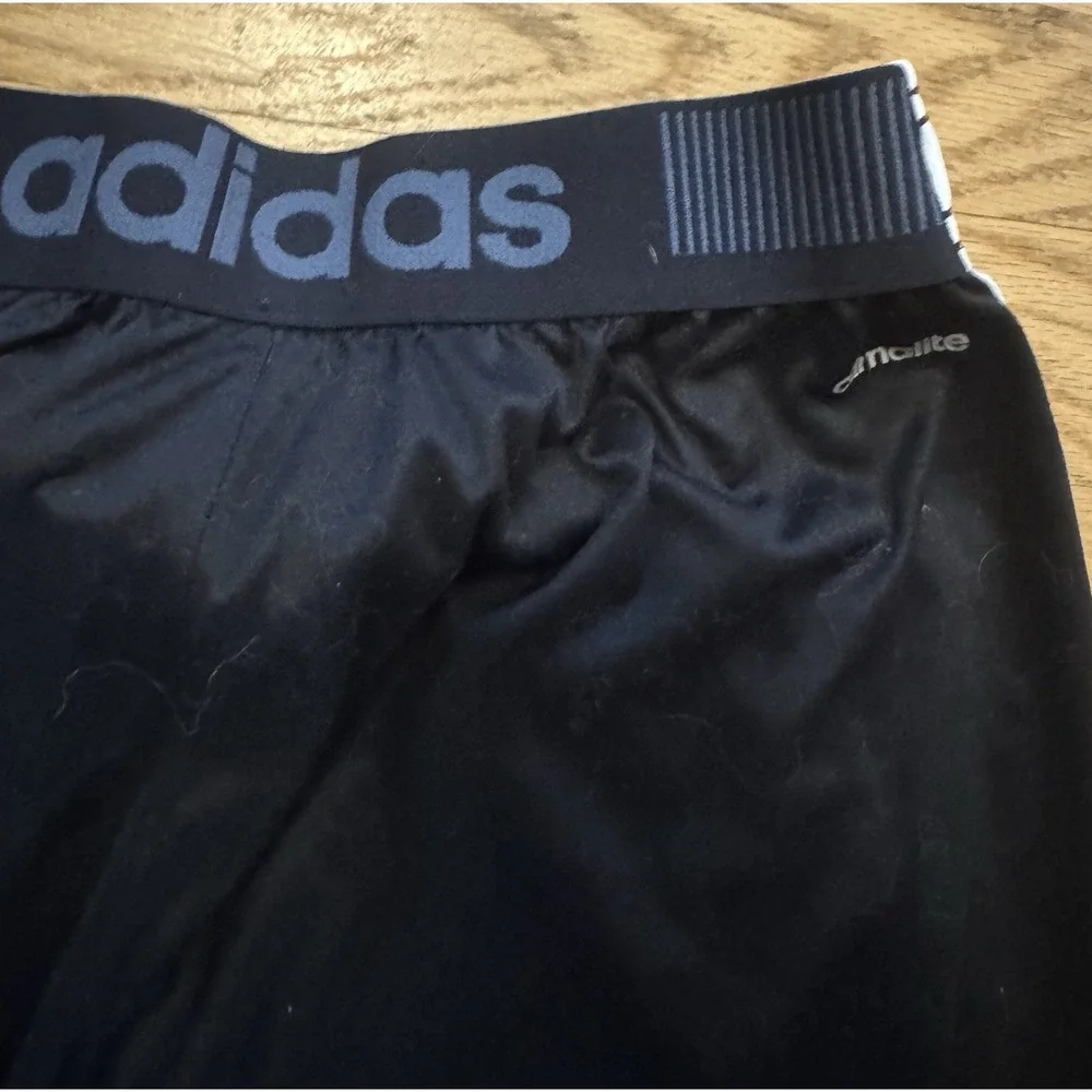adidas Climalite Men's Track Pants Black/White M Drawstring Elastic Waist